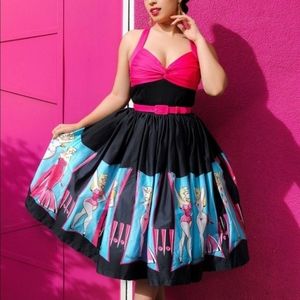 Small Lydia Burlesque print dress